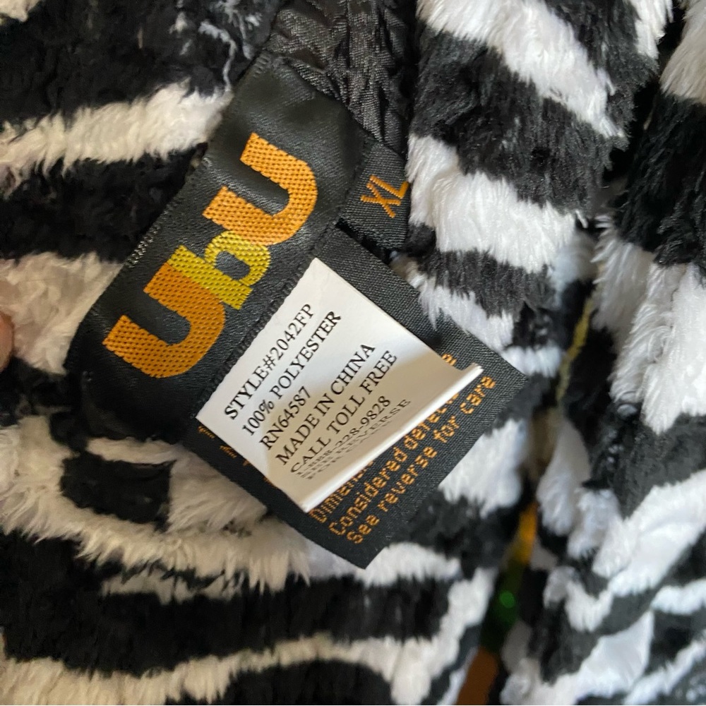Ubu Zebra Print Reversible Jacket Size Xl - image 4